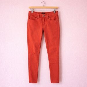 𝅺levi Skinny Orange Jeans Sz 25